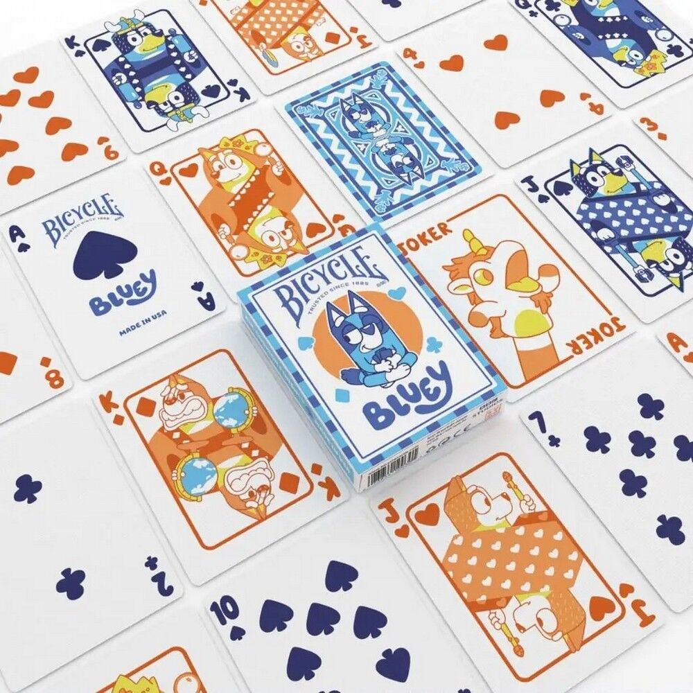 Bicycle Bluey Playing Cards - Eclipse Games Puzzles Novelties