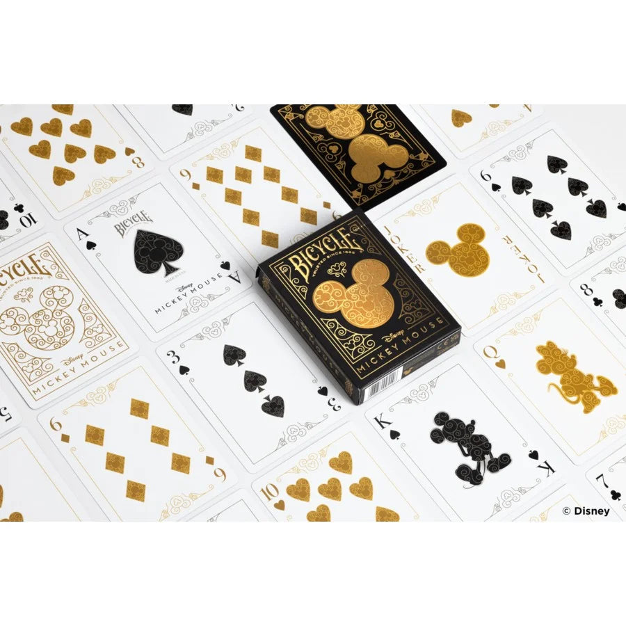 Bicycle Disney Black & Gold Mickey Playing Cards - Eclipse Games Puzzles Novelties