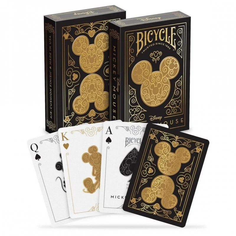 Bicycle Disney Black & Gold Mickey Playing Cards - Eclipse Games Puzzles Novelties