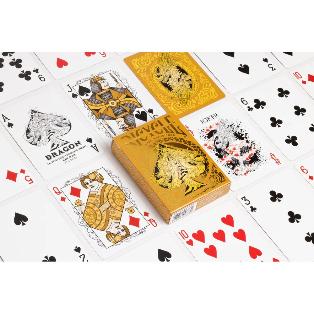 Bicycle Gold Dragon Playing Cards Eclipse Games Puzzles Novelties