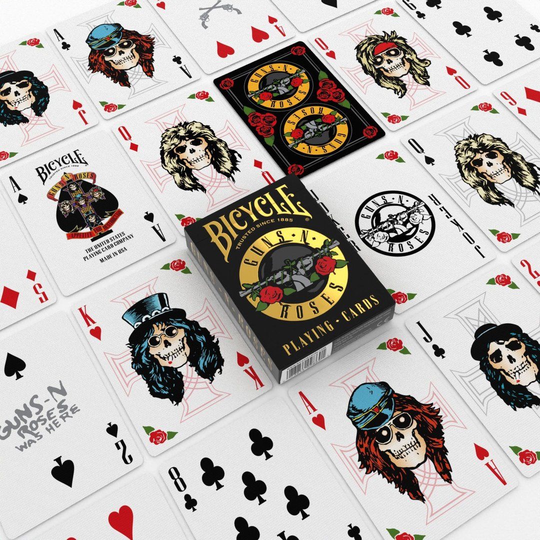 Bicycle Guns N' Roses Playing Cards - Eclipse Games Puzzles Novelties