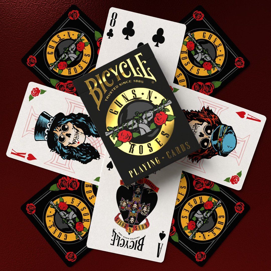 Bicycle Guns N' Roses Playing Cards - Eclipse Games Puzzles Novelties