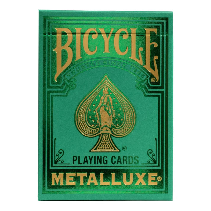 Bicycle MetalLuxe Green 2022 Playing Cards Eclipse Games Puzzles Novelties