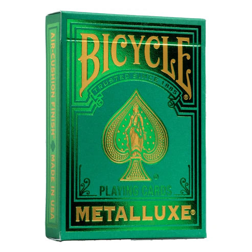 Bicycle MetalLuxe Green 2022 Playing Cards Eclipse Games Puzzles Novelties