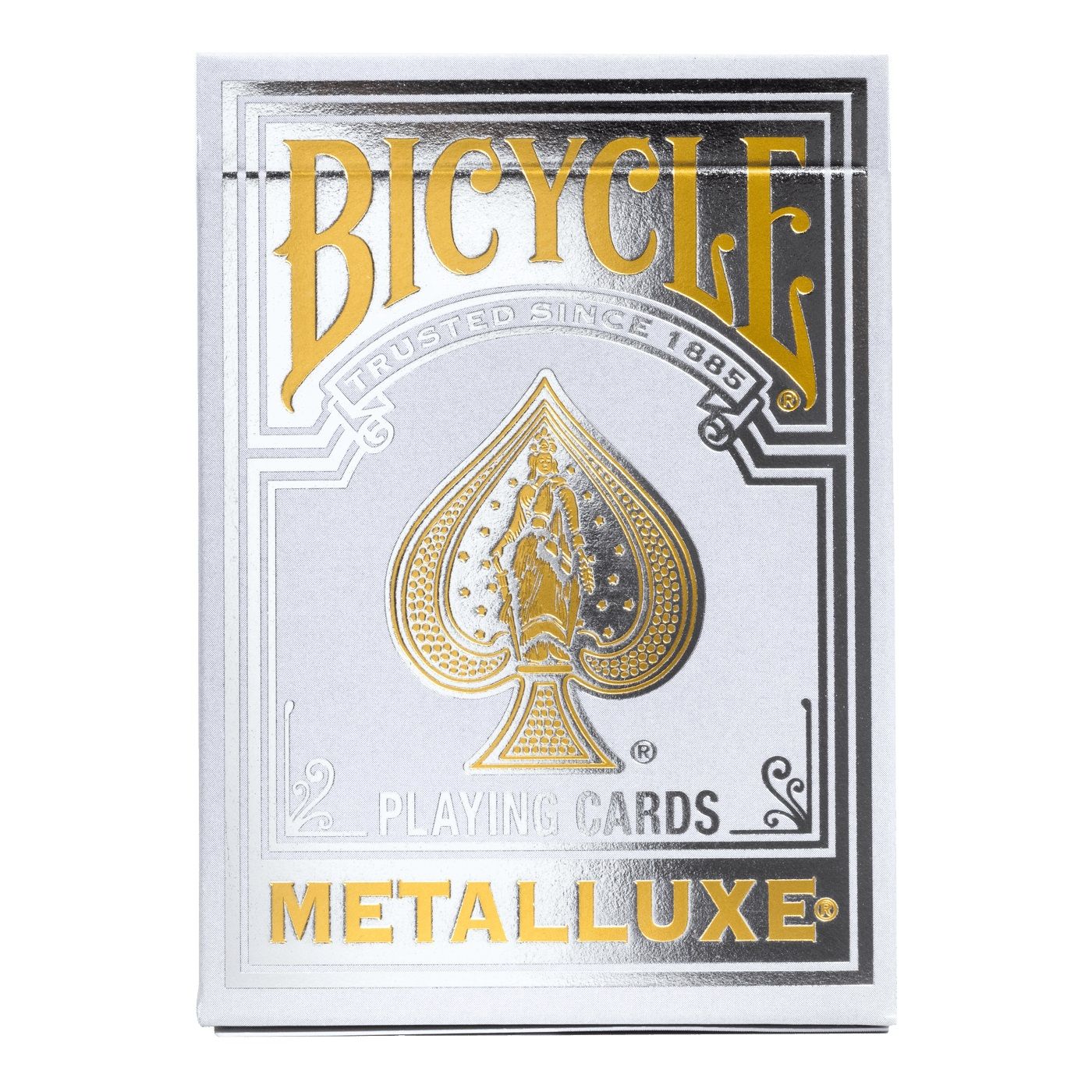 Bicycle Metalluxe Silver Playing Cards Eclipse Games Puzzles Novelties