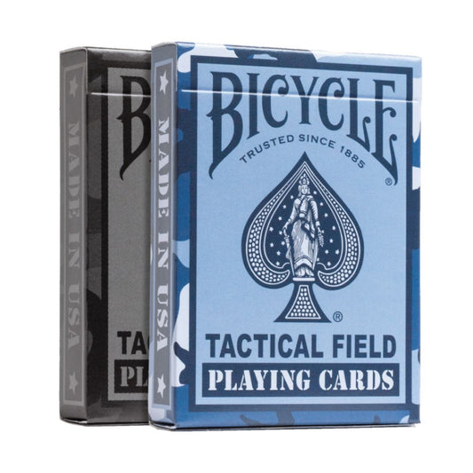 Bicycle Tactical Field 2024 (Mixed Inner) Navy and Blackout Playing Cards Eclipse Games Puzzles Novelties