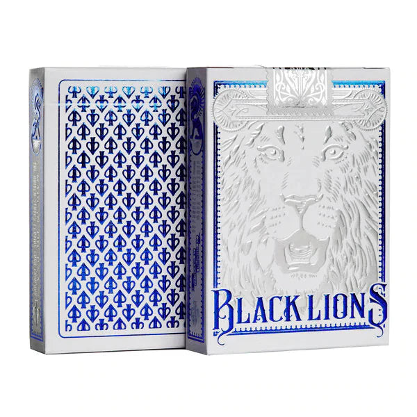 Black Lions Blue Playing Cards by David Blaine - Eclipse Games Puzzles Novelties