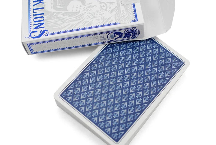 Black Lions Blue Playing Cards by David Blaine - Eclipse Games Puzzles Novelties