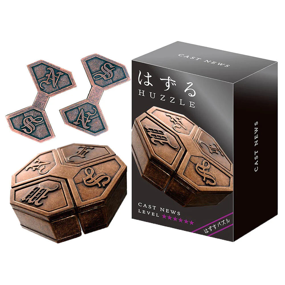 Hanayama Cast Puzzle Level 6 - NEWS