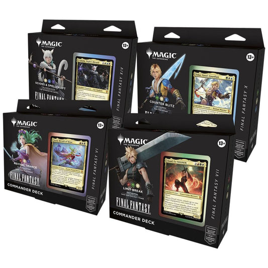 Magic The Gathering -  Final Fantasy Commander Deck Set (4)