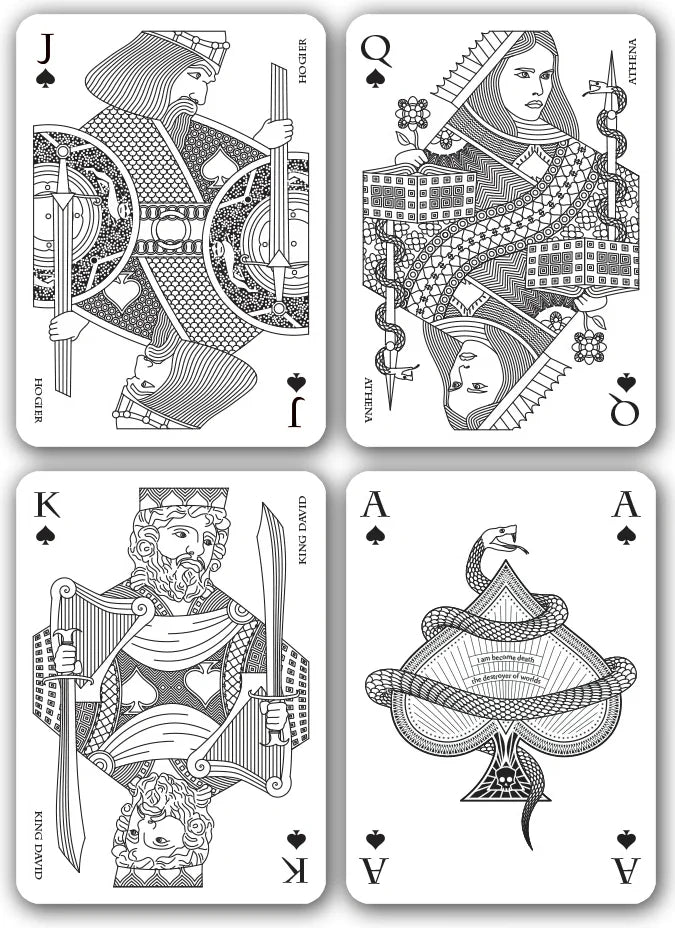 Memento Black Playing Cards - LPCC - Eclipse Games Puzzles Novelties