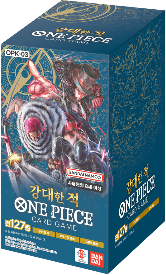 One Piece Card Game OPK-03 Pillars of Strength Booster Box Korean