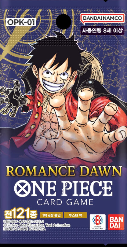 One Piece Card Game - OPK-01 Romance Dawn Booster Pack Korean