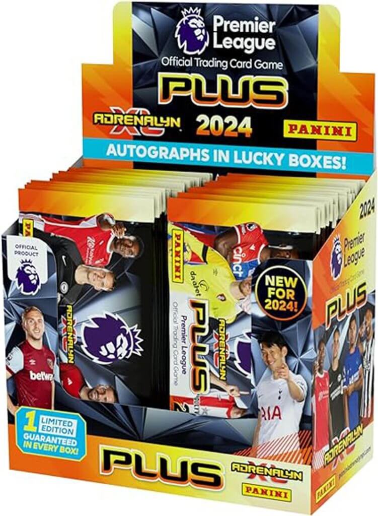 PANINI Adrenalyn XL PLUS 2023/2024 EPL Soccer Cards Booster Box