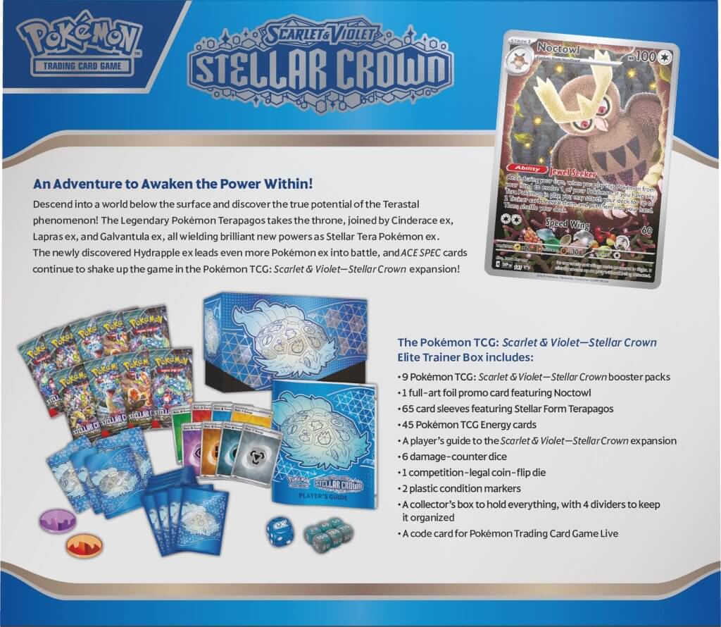 Pokemon TCG - Stellar Crown Elite Trainer Box