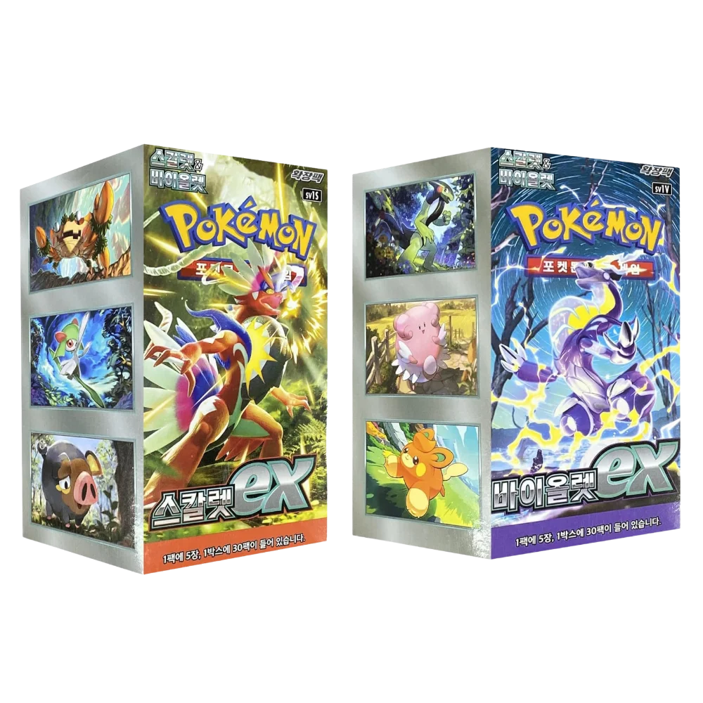 Pokemon TCG - Scarlet & Violet EX Korean Booster Box Bundle