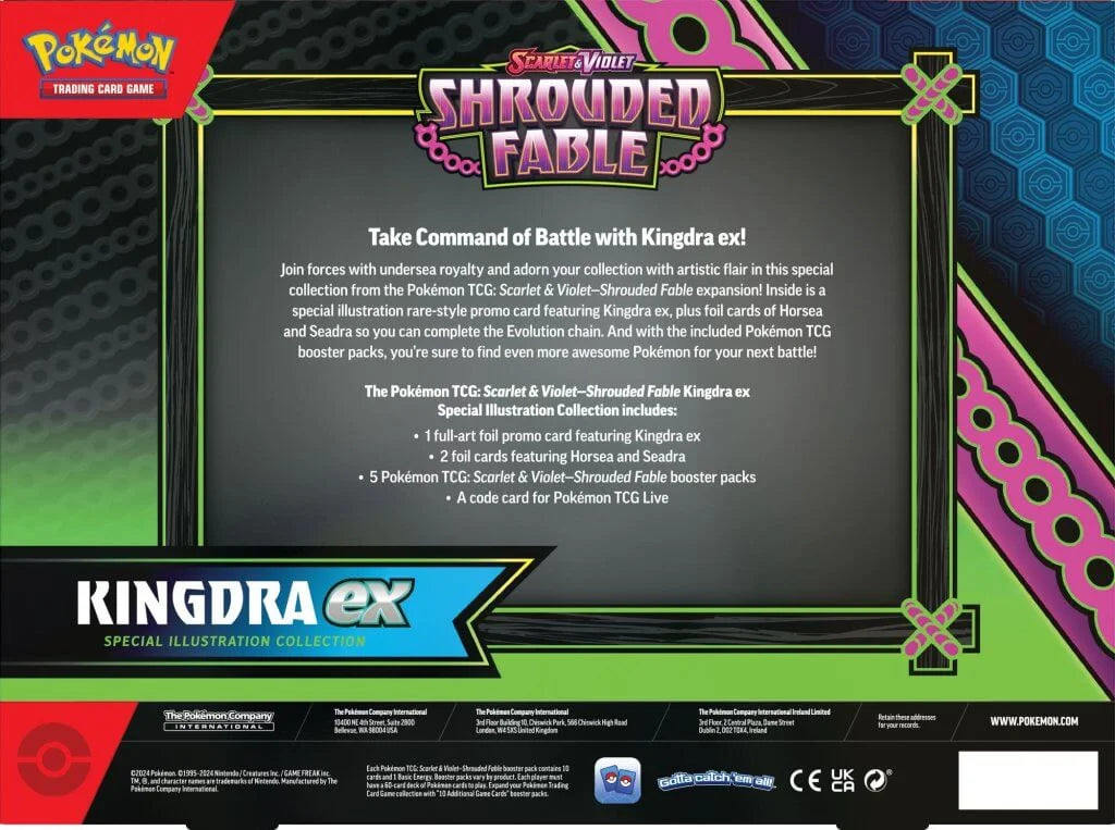 Pokemon TCG - Shrouded Fable Kingdra / Greninja EX Special Collection