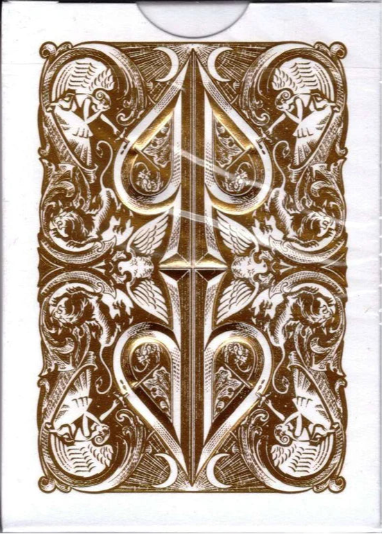 Split Spades Gold Metallic Playing Cards by David Blaine - Eclipse Games Puzzles Novelties