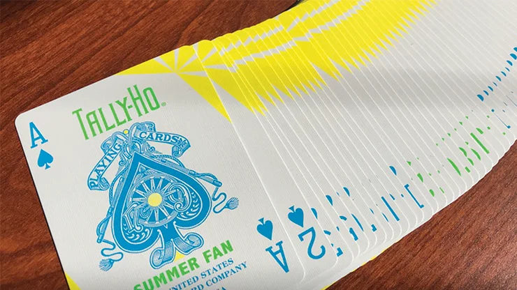 Tally-Ho Summer Fan Back Cardistry 2019 Playing Cards - Eclipse Games Puzzles Novelties