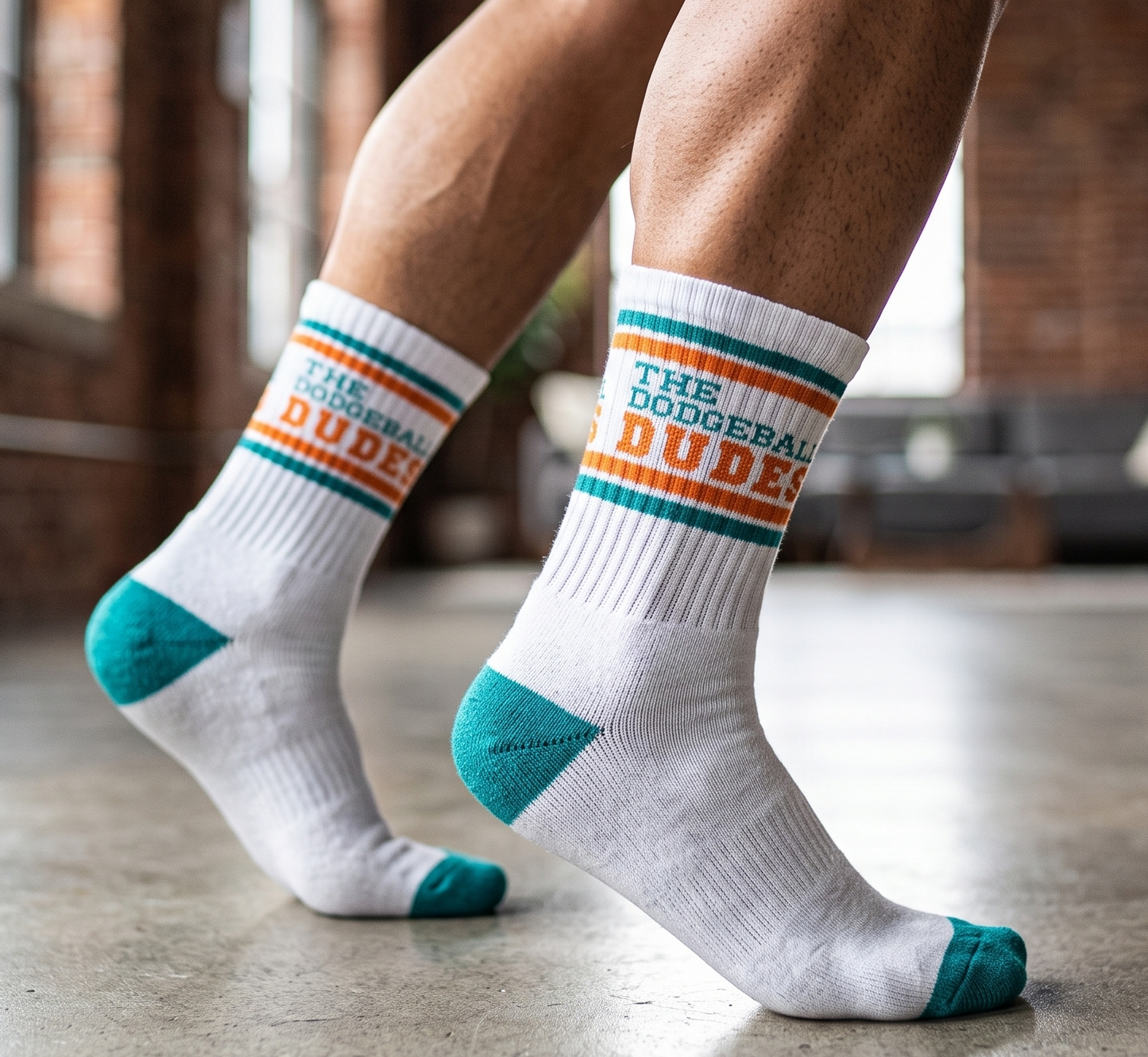 The Dodgeball Dudes - DBD Varsity Socks - Eclipse Games Puzzles Novelties