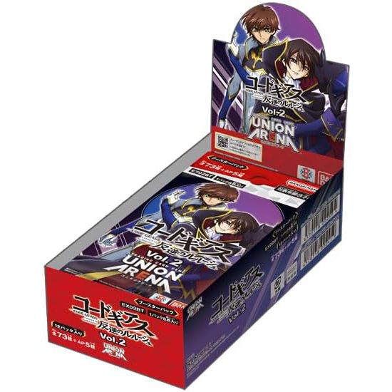 Union Arena - EX02BT Code Geass Lelouch of the Rebellion Vol 2 Booster Box Japanese - Eclipse Games Puzzles Novelties