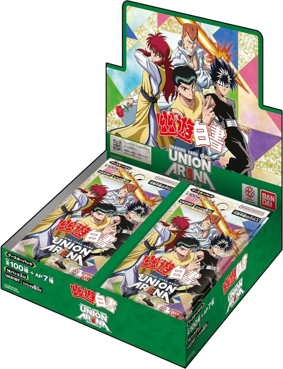 Union Arena - UA21BT YuYu Hakusho Booster Box Japanese - Eclipse Games Puzzles Novelties