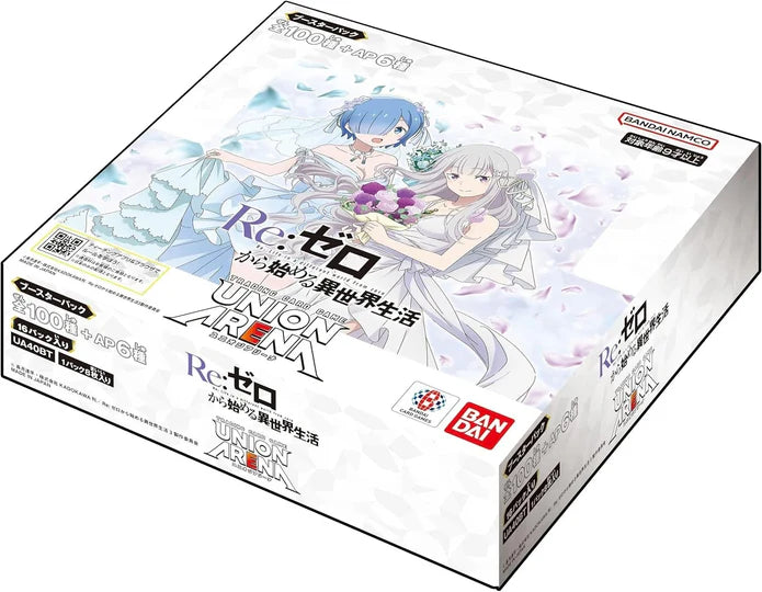 Union Arena TCG - UA40BT Re: Zero - Starting Life in Another World Booster Box Japanese - Eclipse Games Puzzles Novelties