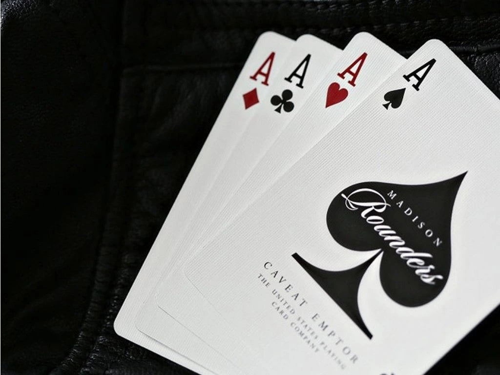 White Madison Rounders Playing Cards By Daniel Madison - Eclipse Games Puzzles Novelties