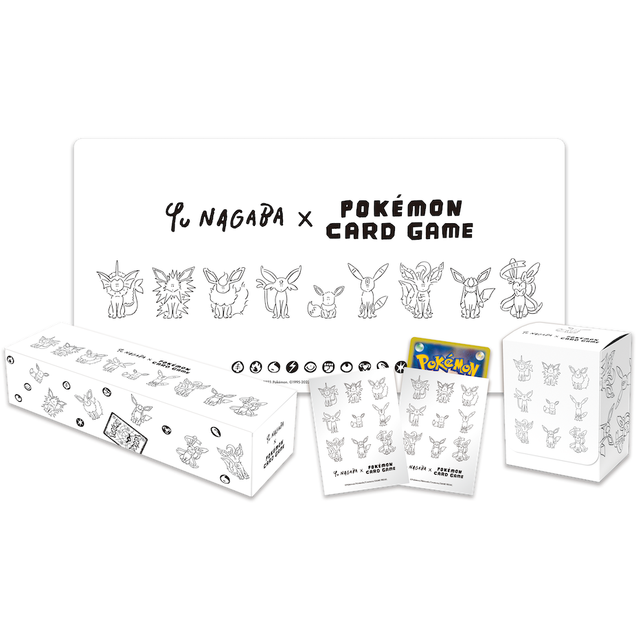 thumbnail image 2 of Pokemon Card Yu Nagaba Eevee's Card Special Promo – Complete Set Japanese, Holo 2 of 5