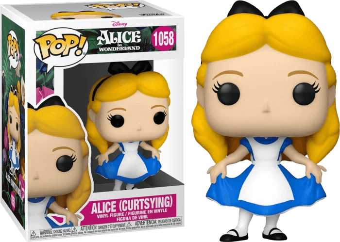 Alice in Wonderland - Alice Curtsying 70th Anniversary Pop! Vinyl Figure #1058 - Eclipse Games Puzzles Novelties