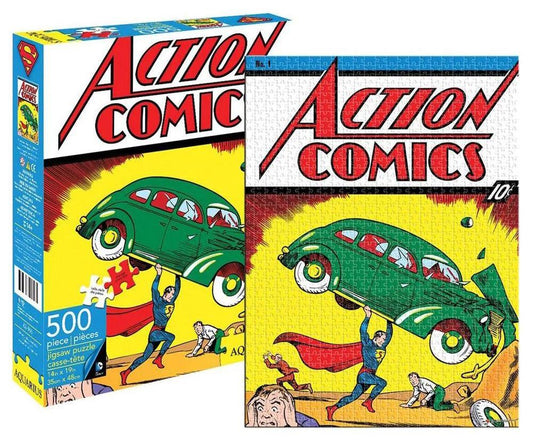 Aquarius DC Superman Comic Cover 500 Pieces Jigsaw Puzzle - Eclipse Games Puzzles Novelties