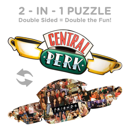 Aquarius Friends Central Perk Double Sided 600 Pieces Jigsaw Puzzle - Eclipse Games Puzzles Novelties