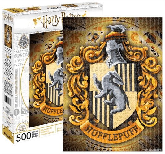 Aquarius Harry Potter Hufflepuff 500 Pieces Jigsaw Puzzle - Eclipse Games Puzzles Novelties