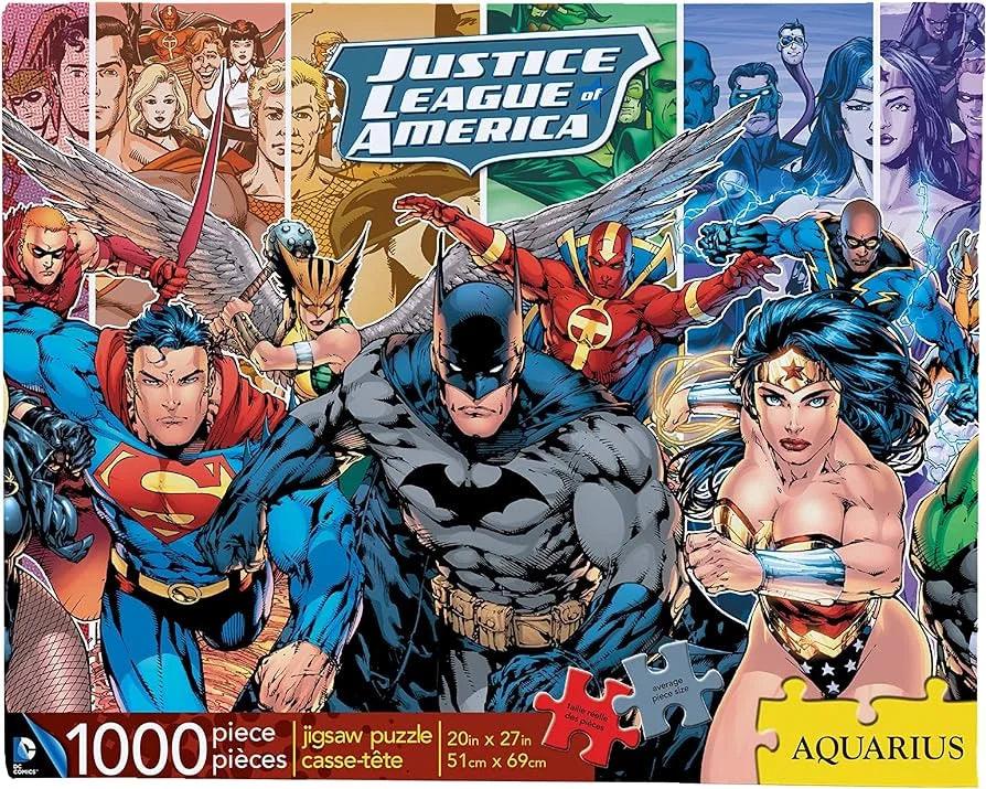 Aquarius Justice League 1000 Pieces Jigsaw Puzzle - Eclipse Games Puzzles Novelties