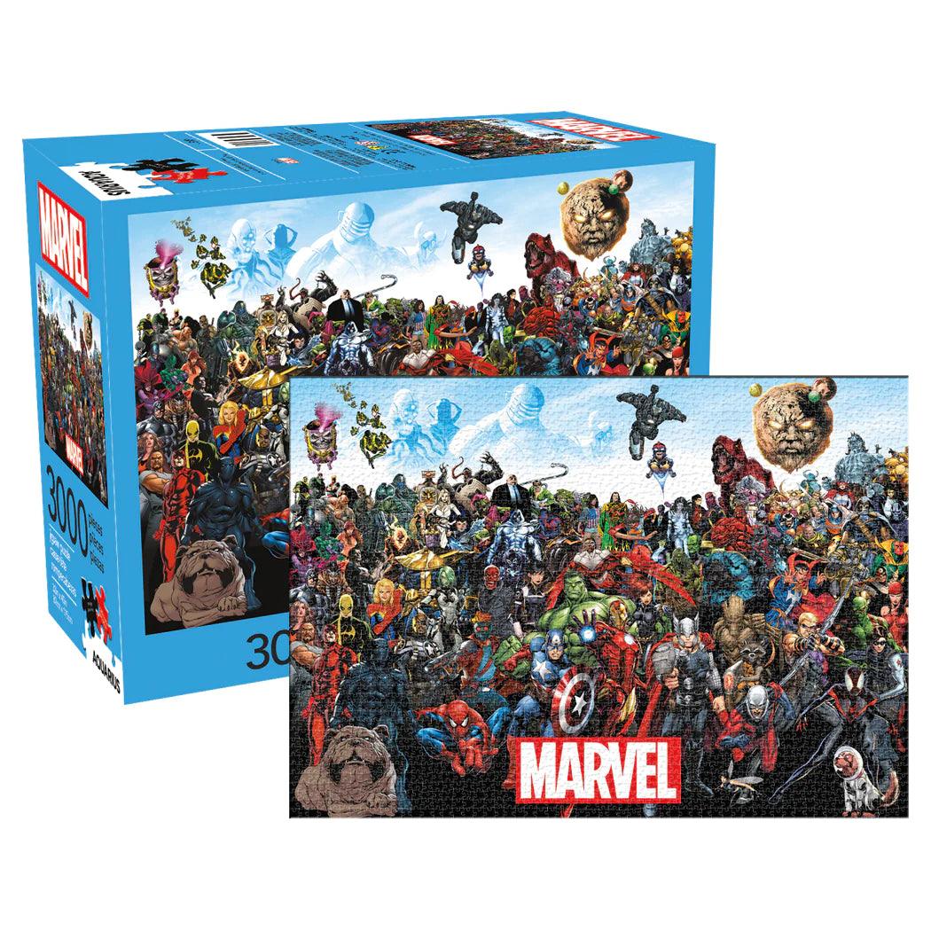 Aquarius Marvel Comics Cast 3000 Pieces Jigsaw Puzzle - Eclipse Games Puzzles Novelties