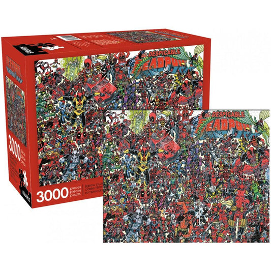 Aquarius Marvel Despicable Deadpool 3000 Pieces Jigsaw Puzzle - Eclipse Games Puzzles Novelties
