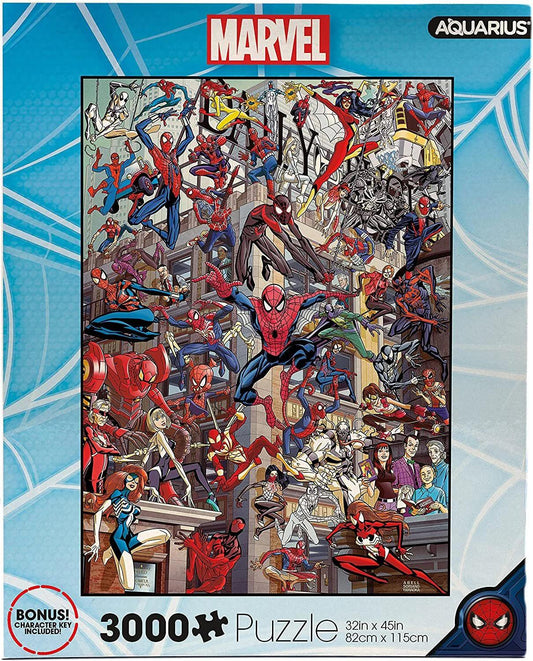 Aquarius Marvel Spiderman Heroes 3000 Pieces Jigsaw Puzzle - Eclipse Games Puzzles Novelties