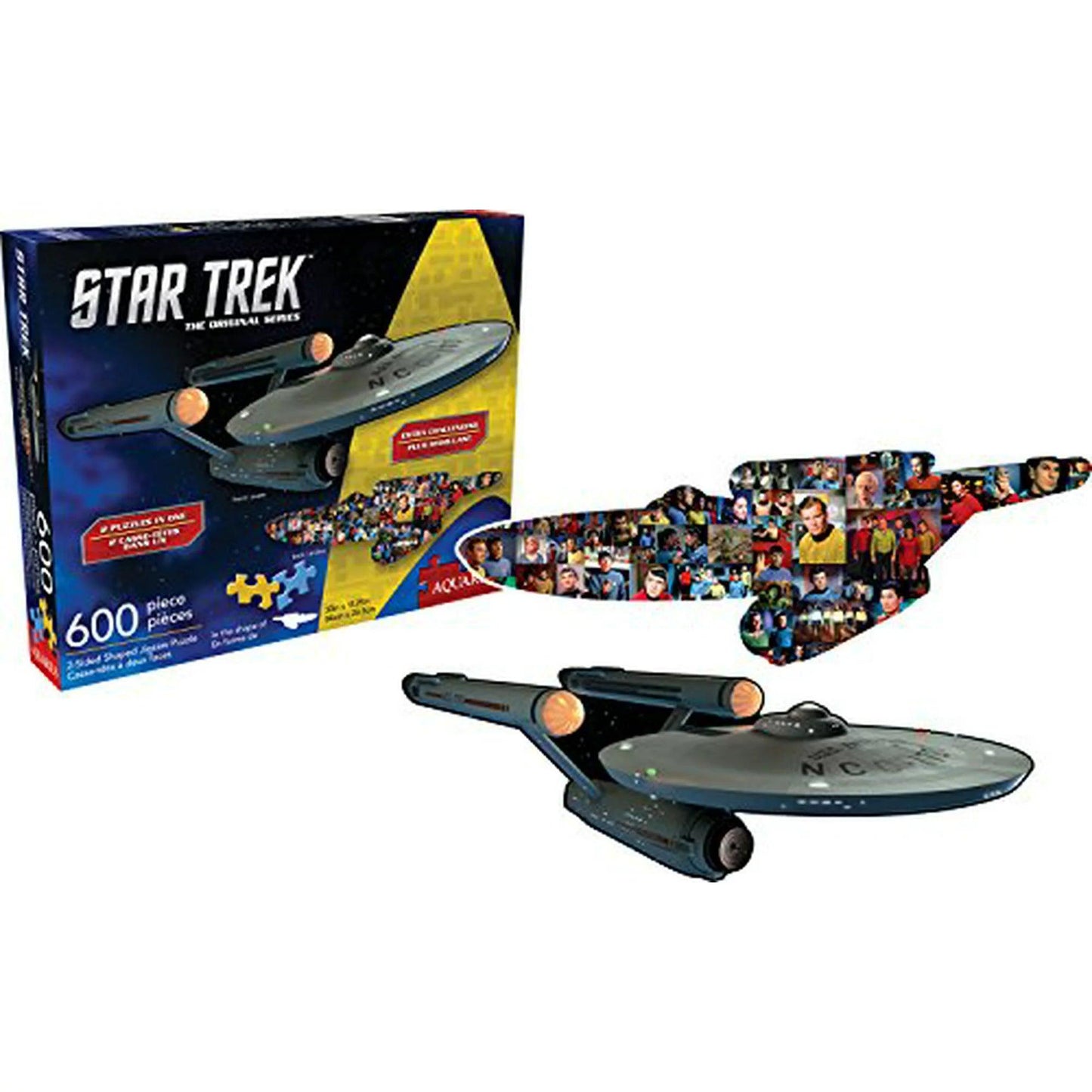 Aquarius Star Trek Double Sided 600 Pieces Jigsaw Puzzle - Eclipse Games Puzzles Novelties