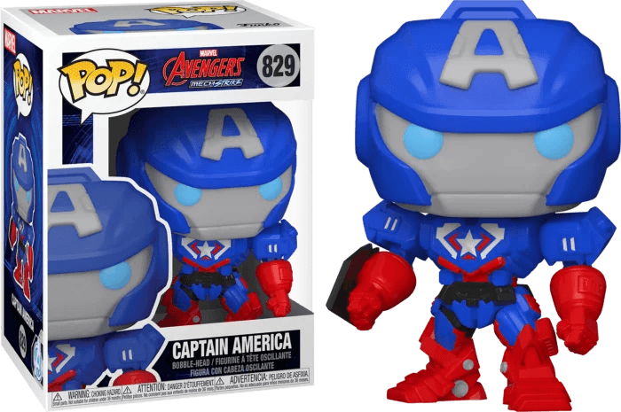 Avengers Mech Strike - Captain America Mech Pop! Vinyl Figure #829 - Eclipse Games Puzzles Novelties