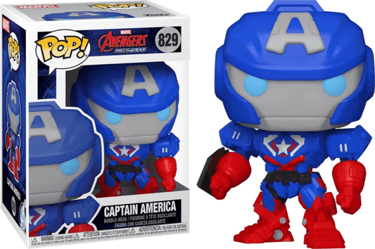 Avengers Mech Strike - Captain America Mech Pop! Vinyl Figure #829 - Eclipse Games Puzzles Novelties