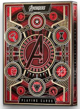 Avengers Red Deck Theory11 Playing Cards - Eclipse Games Puzzles Novelties