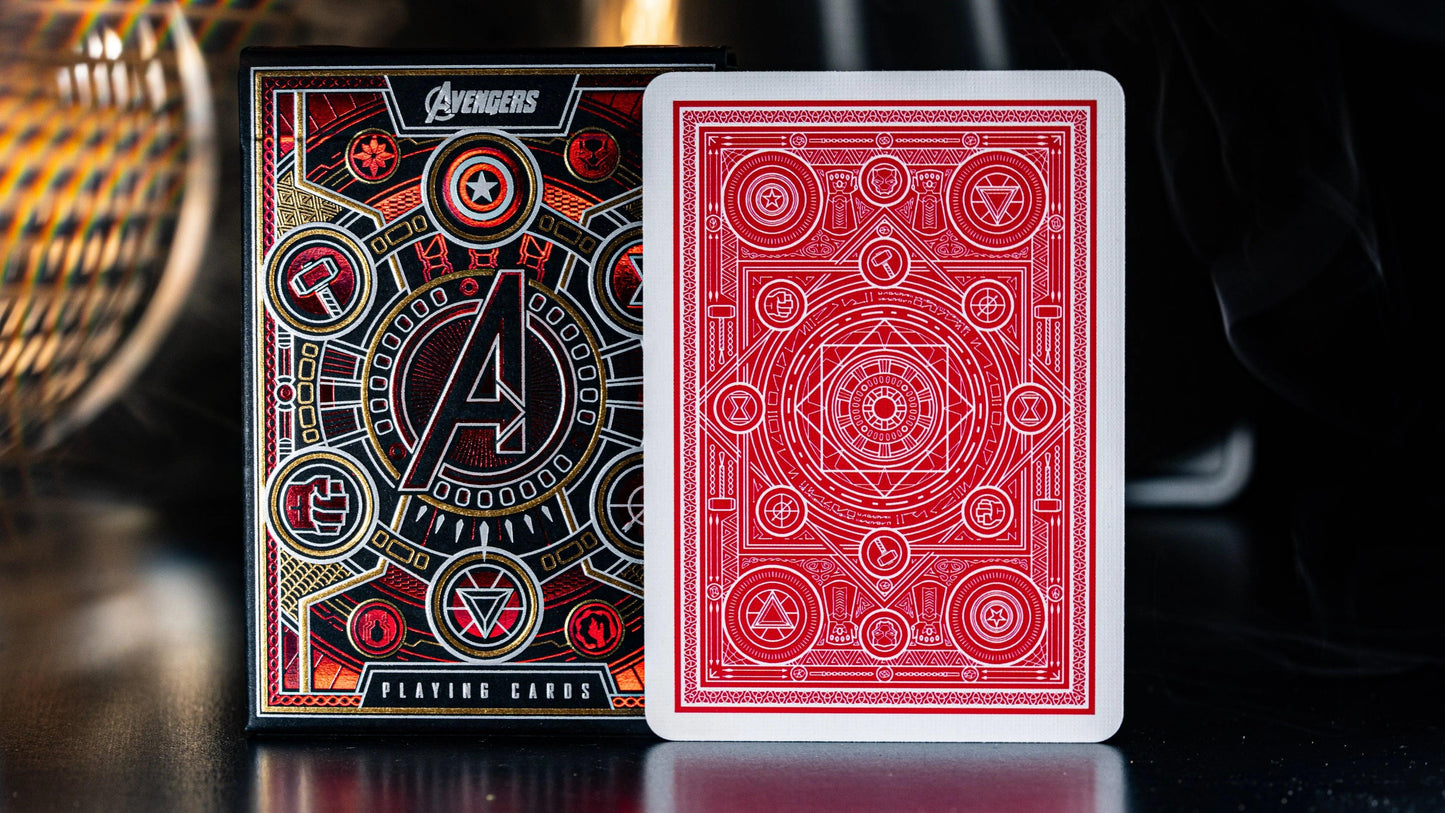 Avengers Red Deck Theory11 Playing Cards - Eclipse Games Puzzles Novelties