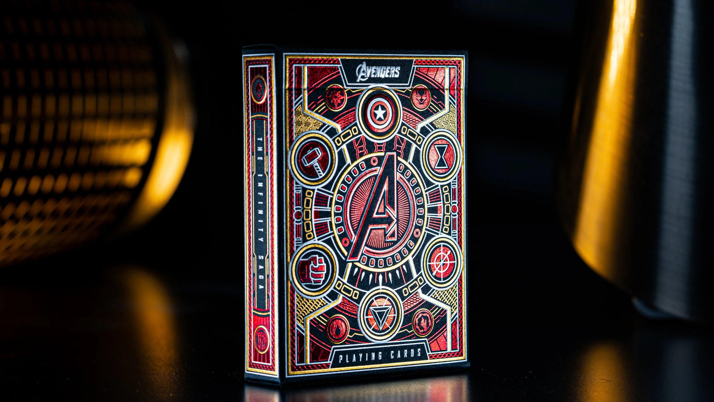 Avengers Red Deck Theory11 Playing Cards - Eclipse Games Puzzles Novelties