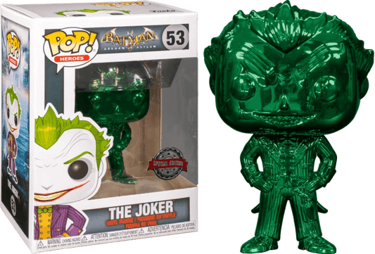 Batman: Arkham Asylum - The Joker Green Chrome Pop! Vinyl Figure #53 - Eclipse Games Puzzles Novelties