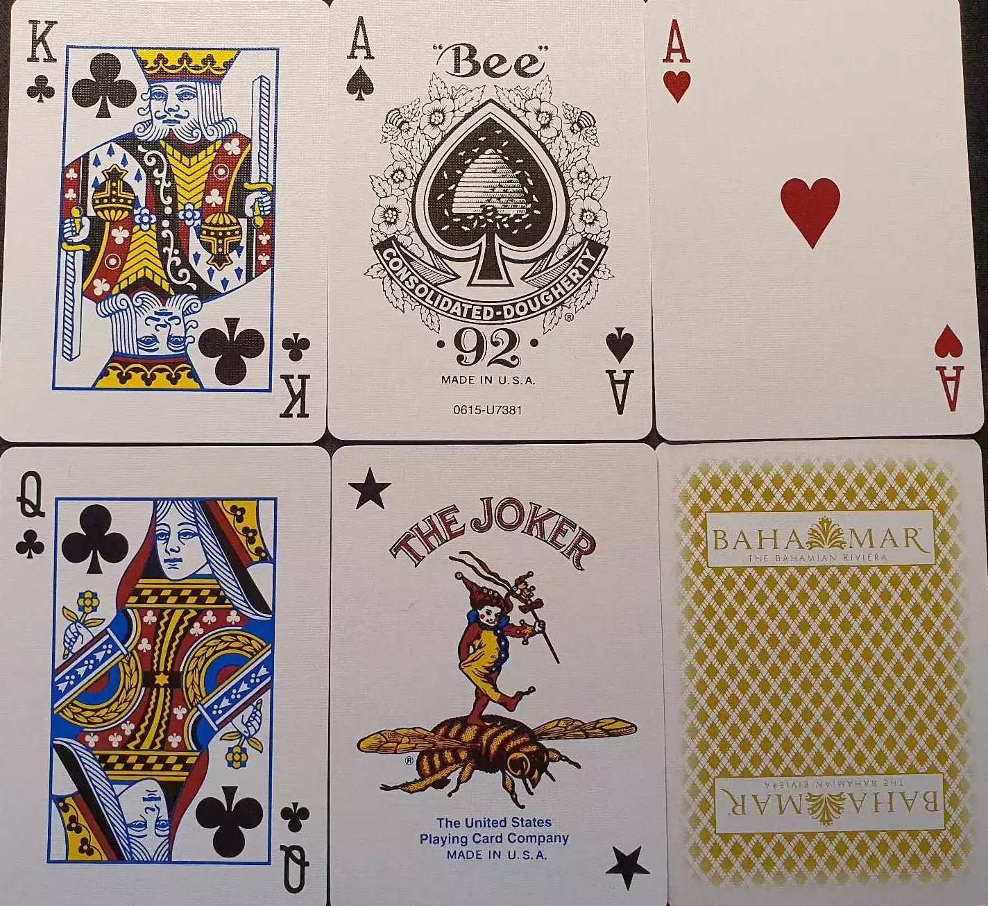 Bee Bahamar Gold Playing Cards - Eclipse Games Puzzles Novelties