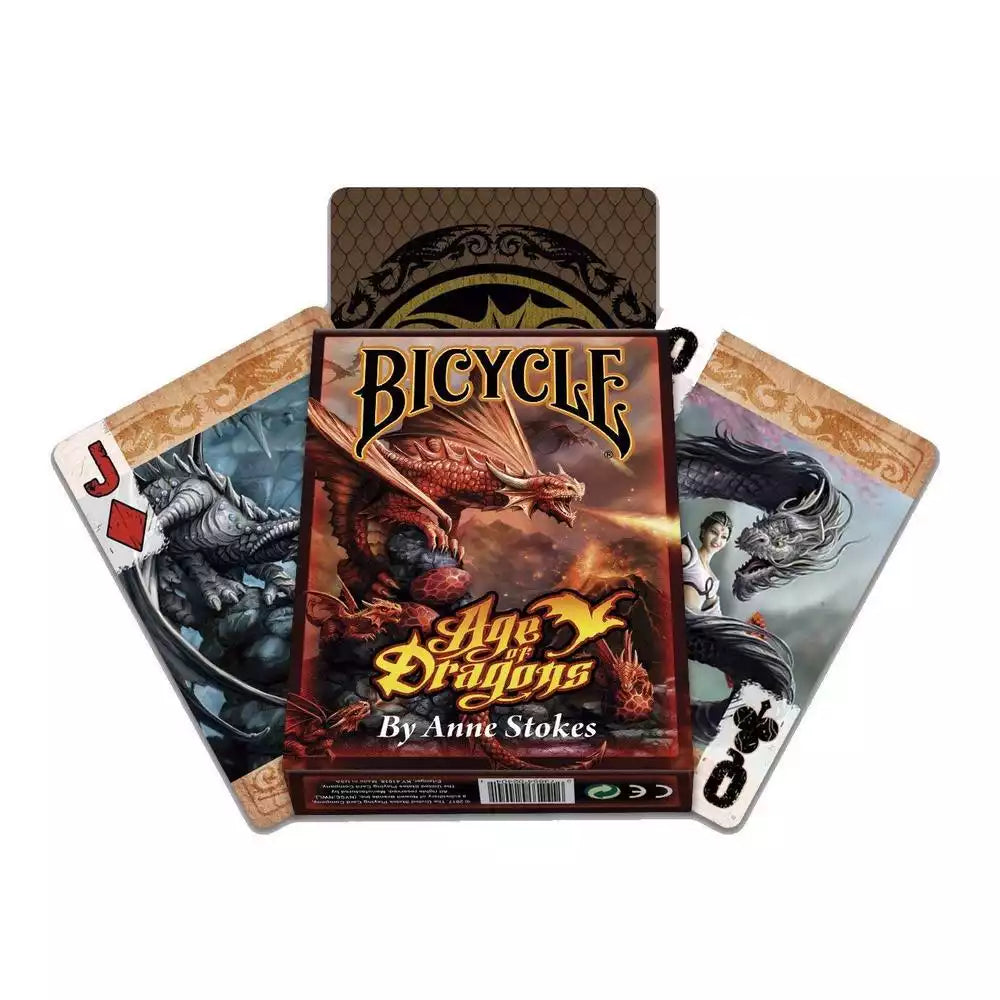 Bicycle Anne Stokes Age of Dragons Playing Cards - Eclipse Games Puzzles Novelties
