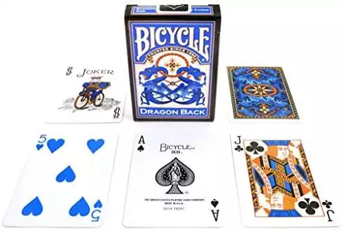 Bicycle Blue Dragon Back Playing Cards - Eclipse Games Puzzles Novelties