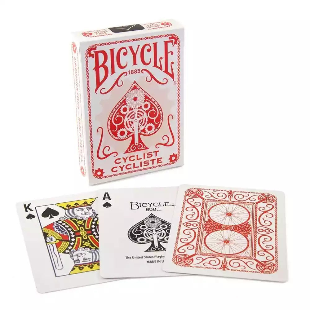 Bicycle Cyclist Red Playing Cards - Eclipse Games Puzzles Novelties
