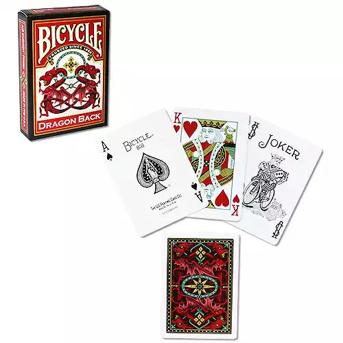 Bicycle Dragon Back Red Playing Cards - Eclipse Games Puzzles Novelties