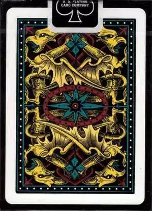 Bicycle Dragon Back Yellow Playing Cards - Eclipse Games Puzzles Novelties